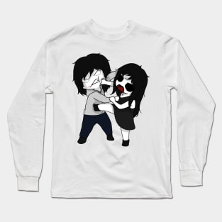 creepypasta jeff vs jane chibi Long Sleeve T-Shirt